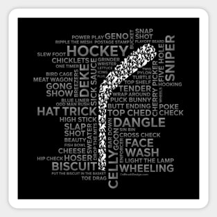 Hockey Players and Slang Sticker